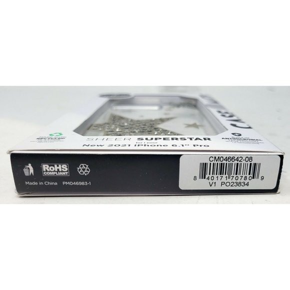 Case-Mate Sheer Super Star Case for Apple iPhone 13 Pro 6.1" 2021 - Picture 3 of 3